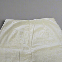 Glassons White Linen Mini Skirt - Size: AU 10