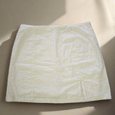 Glassons White Linen Mini Skirt β Effortless Everyday Essential - Size: AU 10