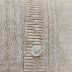 Dolce & Gabbana (D&G) Cream Beige Wool Cardigan - Size: IT 40