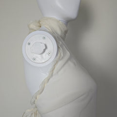 White top on a white background