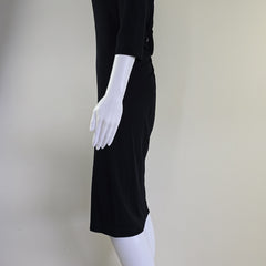 Black dress on a light background