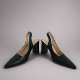 Milana Black Slingback Heels