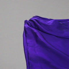 Scanlan & Theodore Violet Purple Silk Draped Top - Size: AU 8