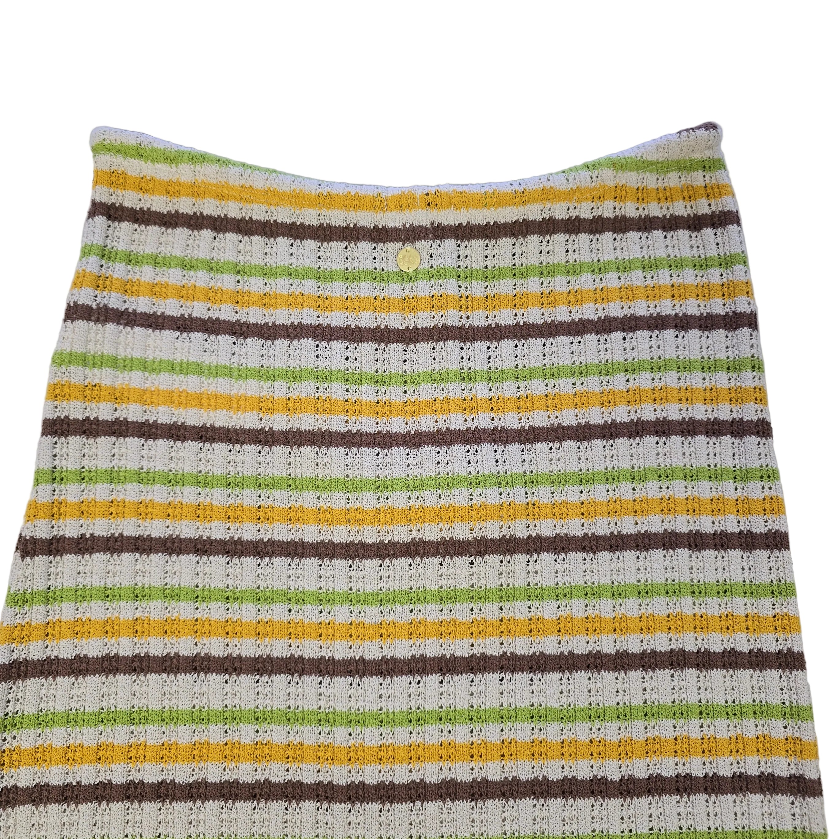 Striped maxi skirt on a light background