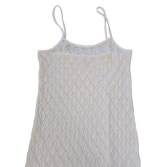 White textured dress on a light background.