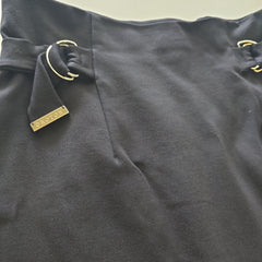 Oroton Black Skirt with Gold Details