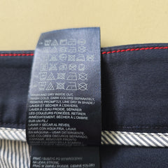 Tommy Hilfiger Cropped Straight Navy Pants - Size: AU 8