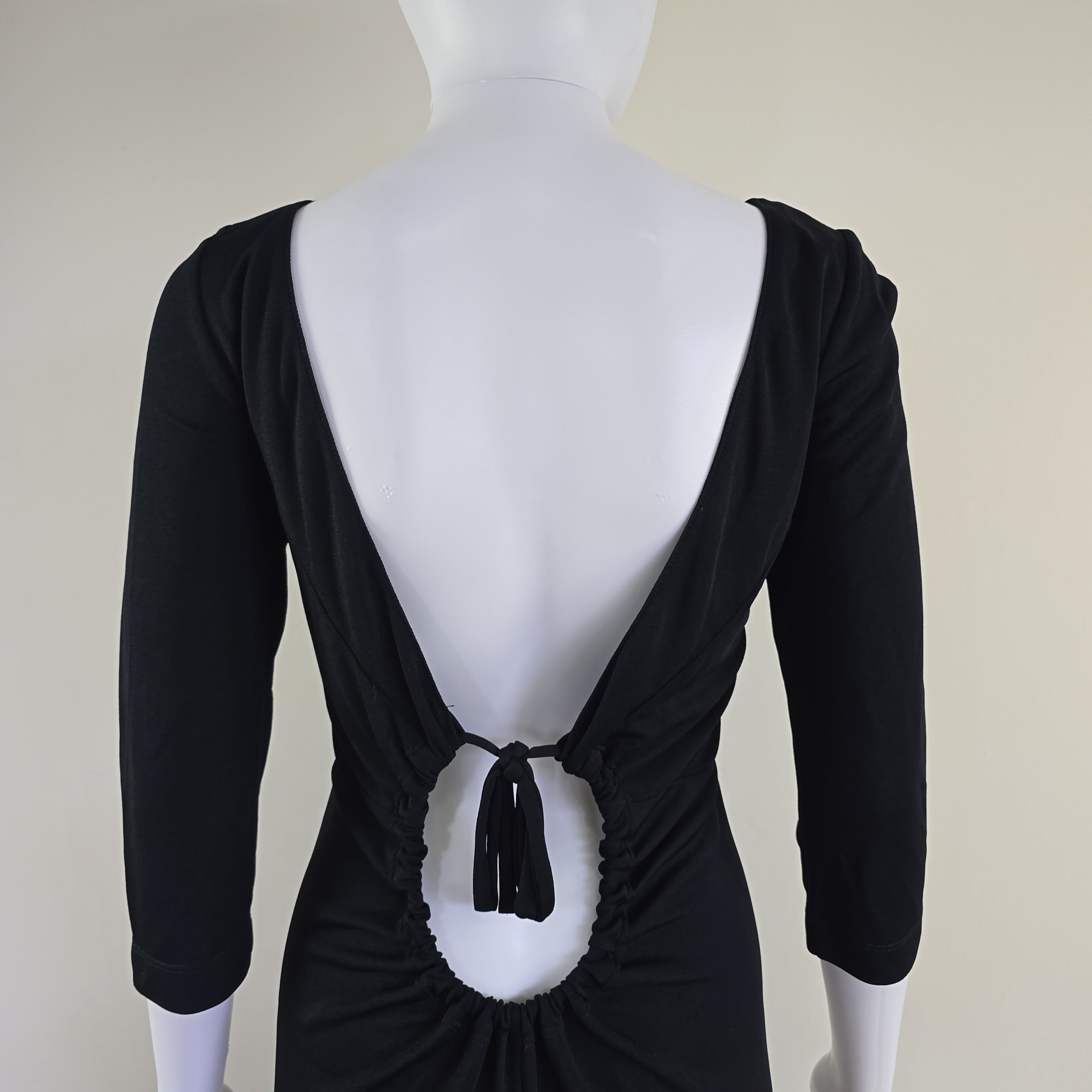 Black dress on a light background