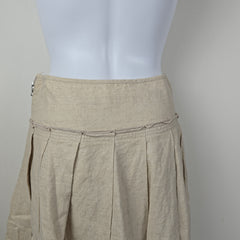 Beige skirt on a white background