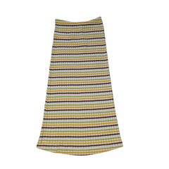 Striped maxi skirt on a light background