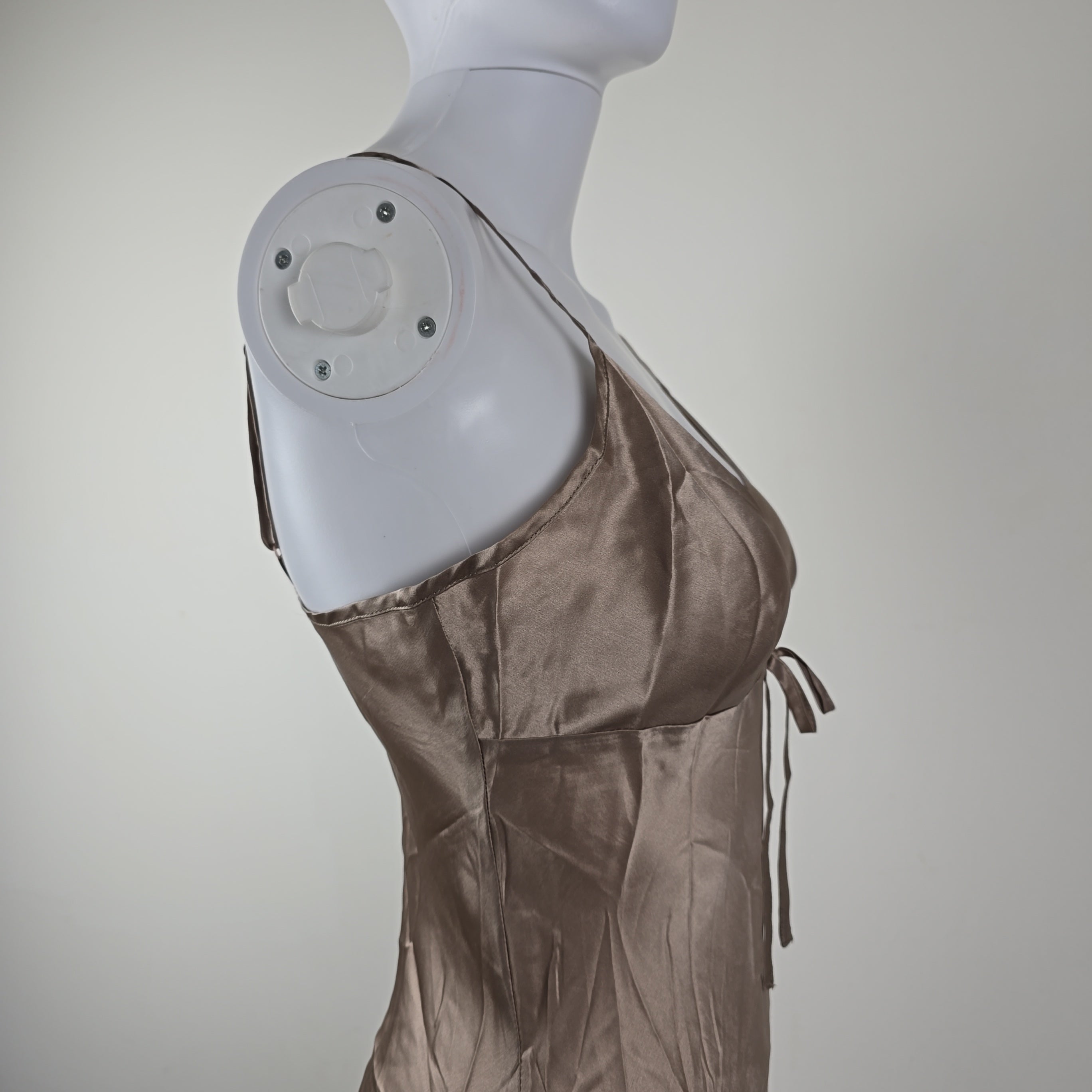 Beige dress on a light background