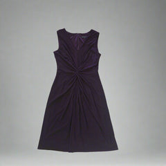 David Meister Maroon Draped Dress – Size AUS 10 / US 6