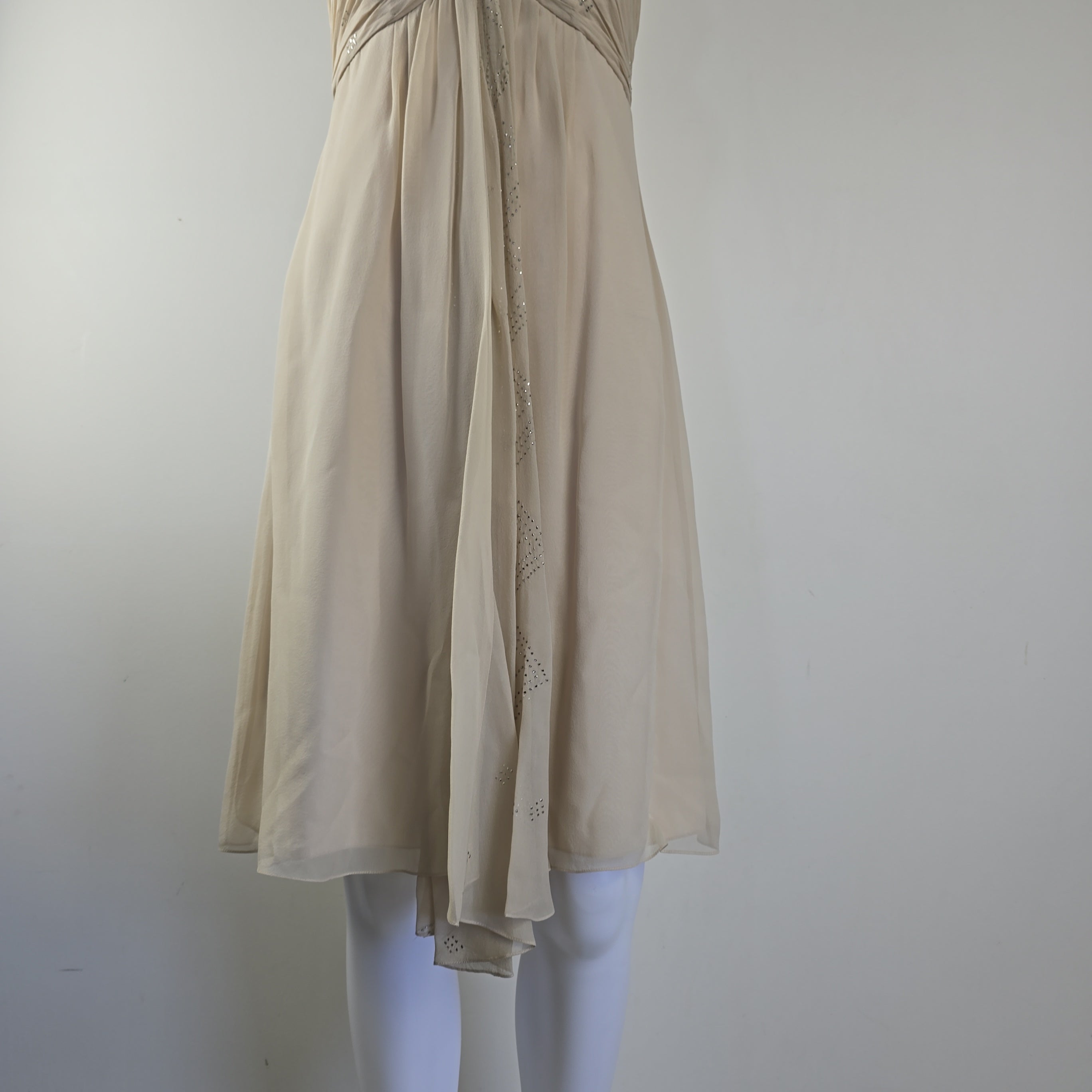 Beige dress on a light background