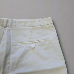 Glassons Classic White Bermuda Shorts - Size: AU 12