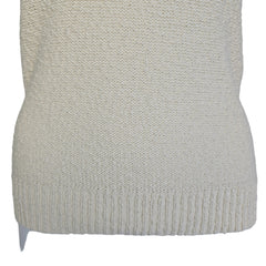 White knitted tank top on a light background