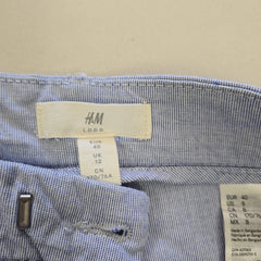 H&M Classic Tailored Light Blue Shorts - Size: AU 12