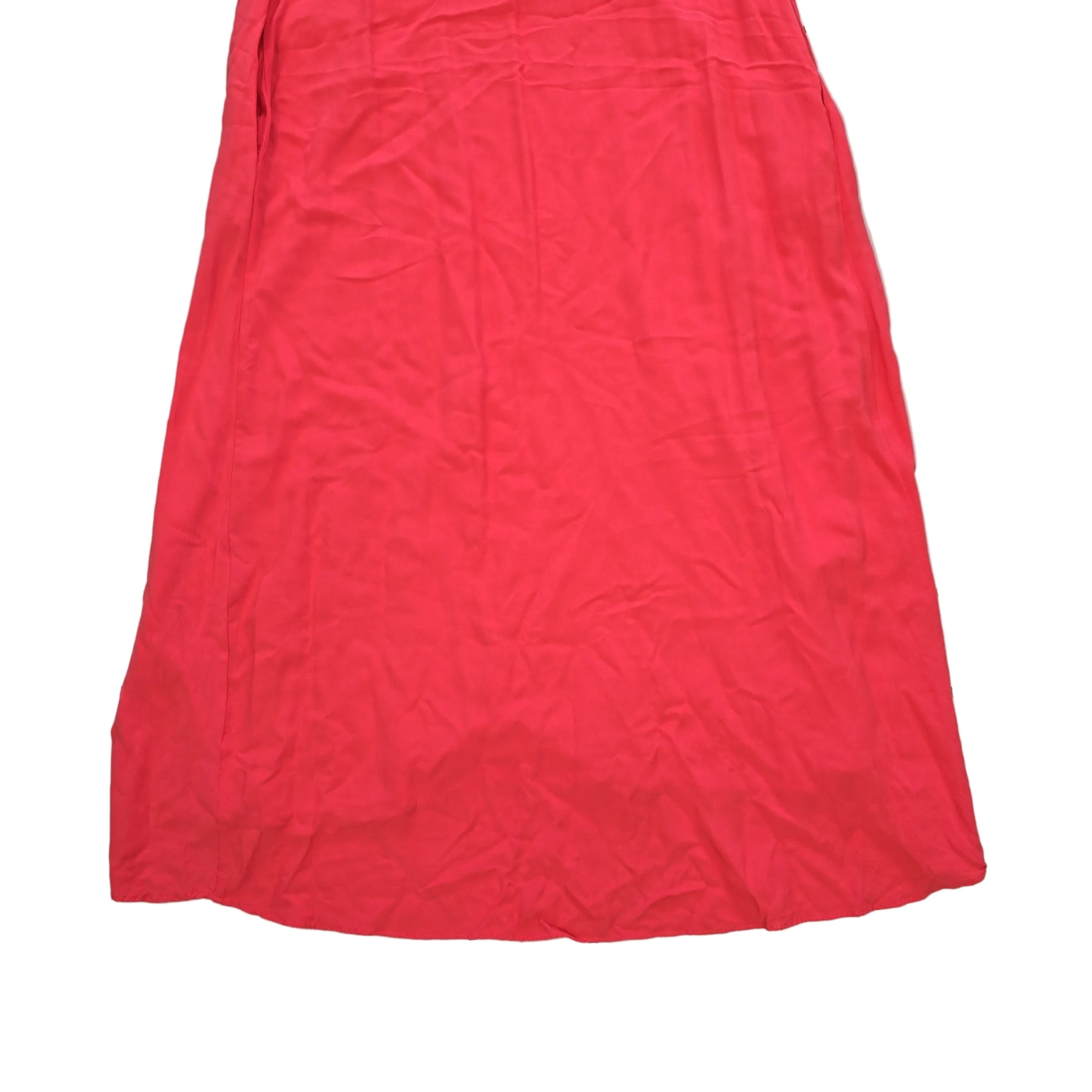 Coral dress on a light background