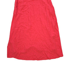 Coral dress on a light background