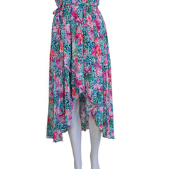 Floral patterned dress on a light background