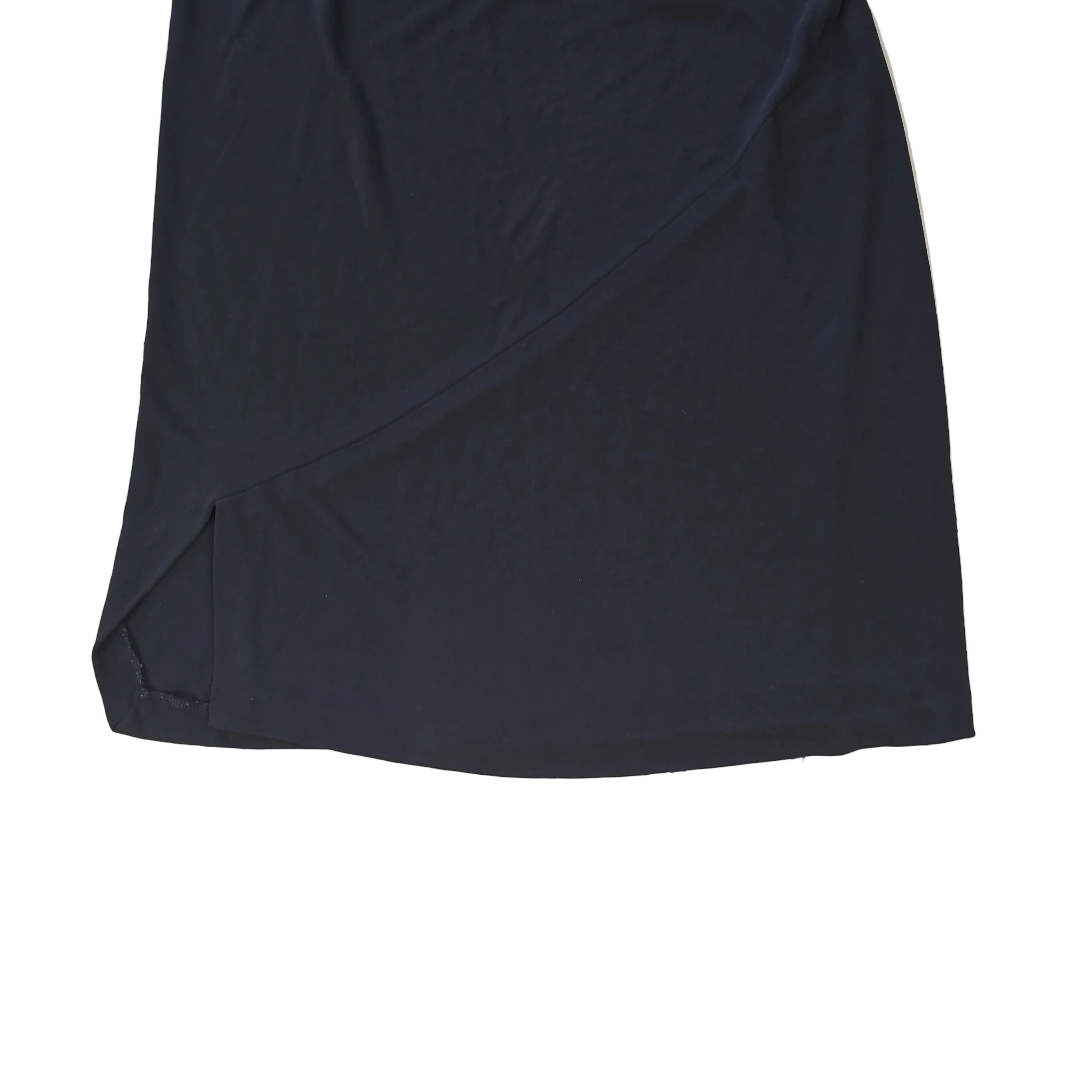 Black mini dress on a light background