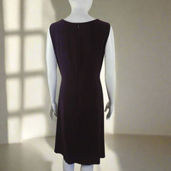 David Meister Maroon Draped Dress – Size AUS 10 / US 6