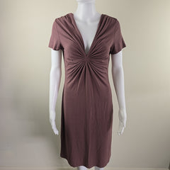 LIU•JO Plum-Purple Gathered Dress (IT 46)