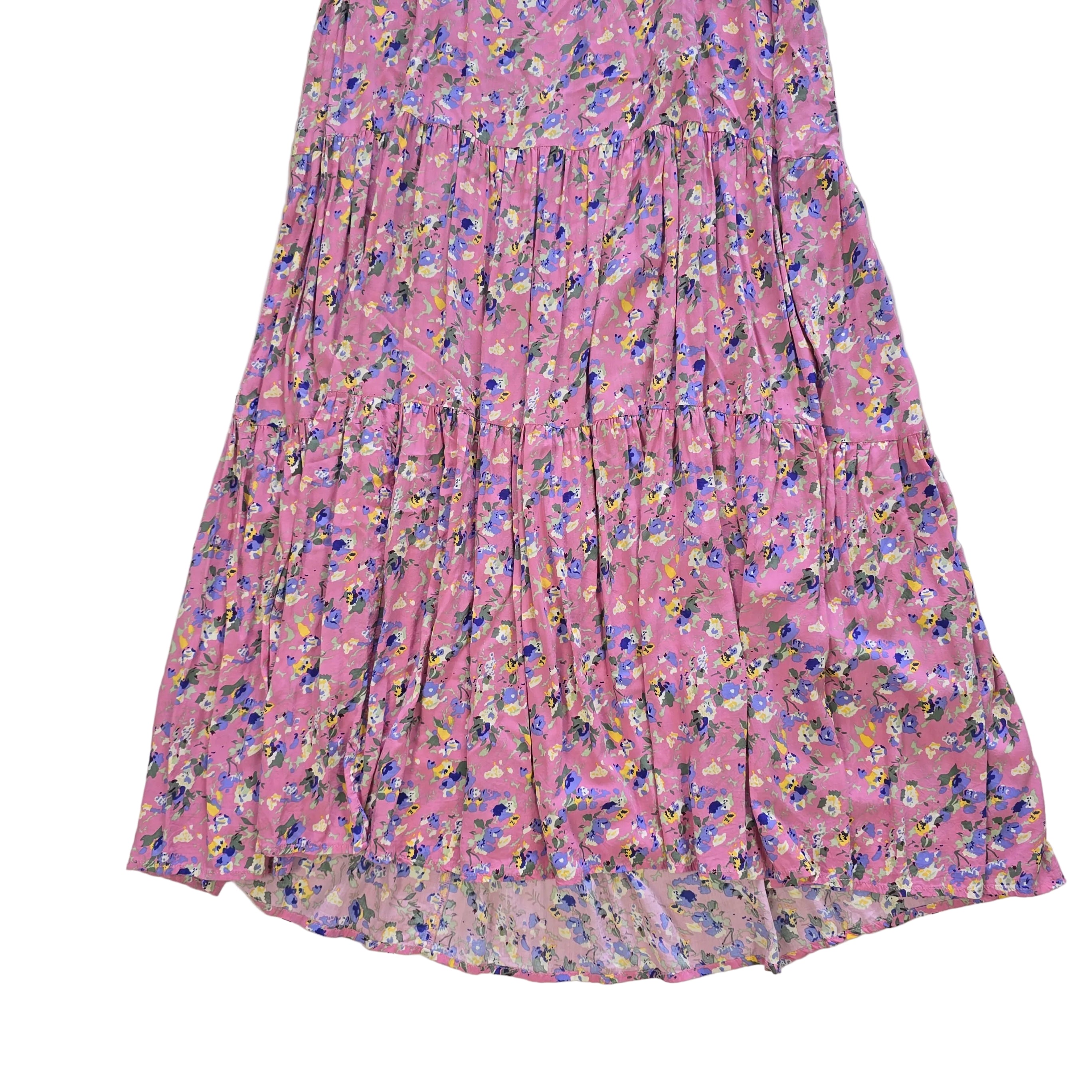 Pink floral dress on a light background