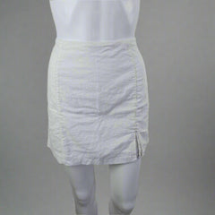 Glassons White Linen Mini Skirt – Effortless Everyday Essential - Size: AU 10