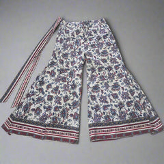 Gracia Wide-Leg Printed Pants – Size L