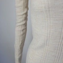 Dolce & Gabbana (D&G) Cream Beige Wool Cardigan - Size: IT 40
