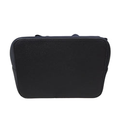 Black bucket bag on a light background