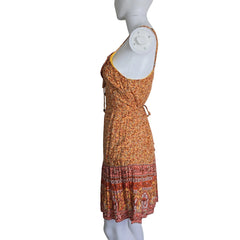 Textured dress on a mannequin against a plain background