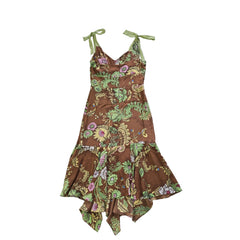 Floral-patterned dress on a light background