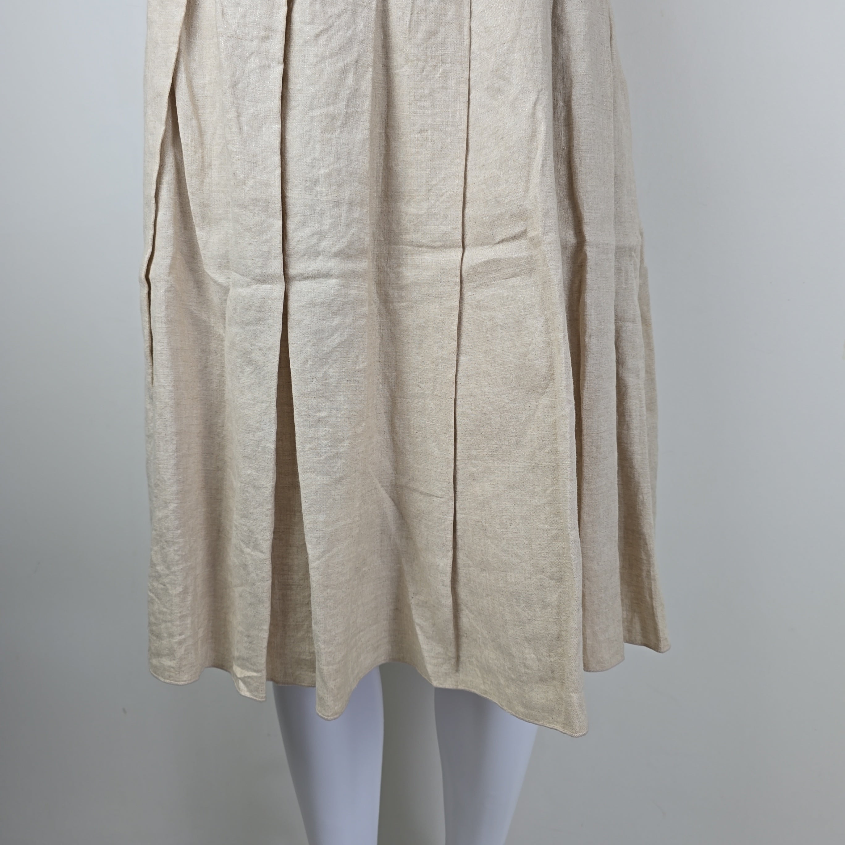 Beige skirt on a white background