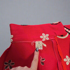 Vintage Pink Flower Power Skirt