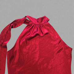 Supre Vintage 2007 Red Satin Blouse - International M