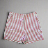 Glassons Classic White and Red Striped Bermuda Shorts - Size: AU 12