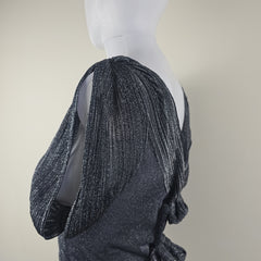 Christian Dior Silver Evening Top - Size: FR 38 (AU 10)