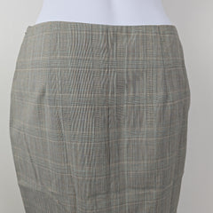 Gray checkered fabric on a white background