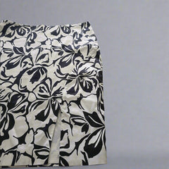 Veronika Maine Black and White Bold Print Pencil Skirt – AU 14