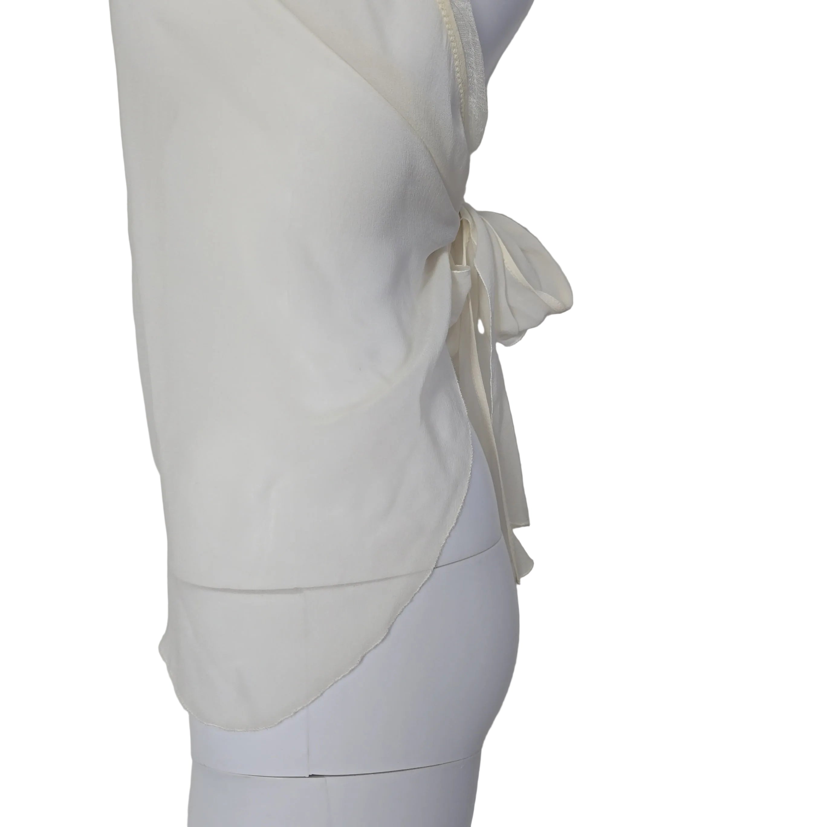 White top on a white background