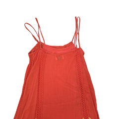 Orange dress on a light background