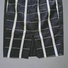 Veronika Maine Black, White & Beige Checkered Pencil Skirt – AU 10