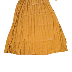 Yellow dress on a light background