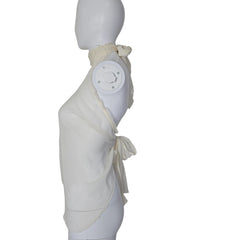 White top on a white background