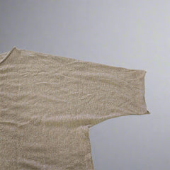 Oroton Gold-Beige Metallic Knit Top - Size: International L