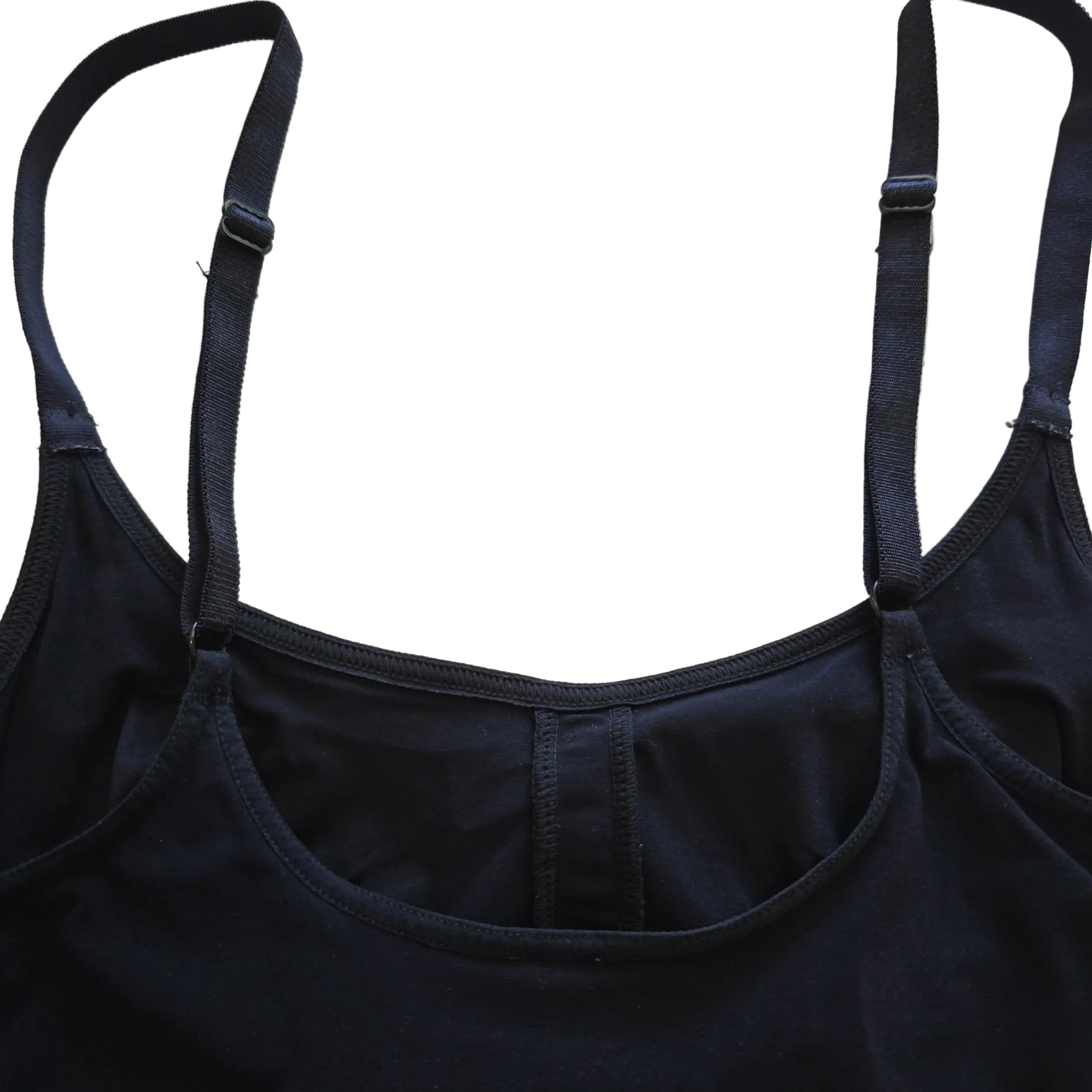 Black tank top on a light background