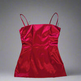 Dolce & Gabbana, Rich Red Top with Leopard Lining