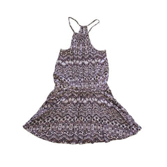 Patterned dress on a light background