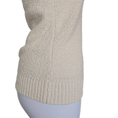 White knitted tank top on a light background